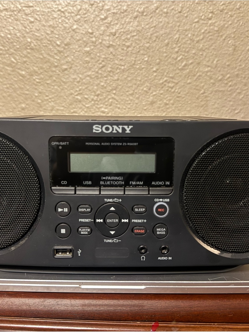Sony Black Portable Stereo CD/USB/Bluetooth Speaker System